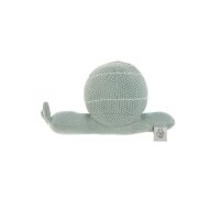 Knitted Toy with rattle Garde Explorer Snail green with...