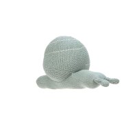 Knitted Toy with rattle Garde Explorer Snail green with rattle inside snail house, 0+ months