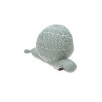 Knitted Toy with rattle Garde Explorer Snail green with rattle inside snail house, 0+ months