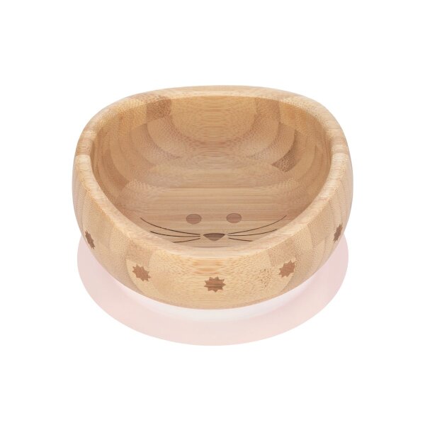 Bowl Bamboo/Wood with suction pad/silicone