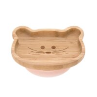 Platter Bamboo/Wood with suction pad/silicone