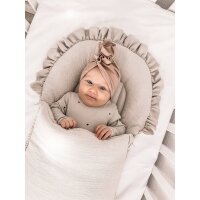 Babyschlafsack aus Musselin DREAMY | TOG 2.5 | Steckkissen 75 cm | Beige
