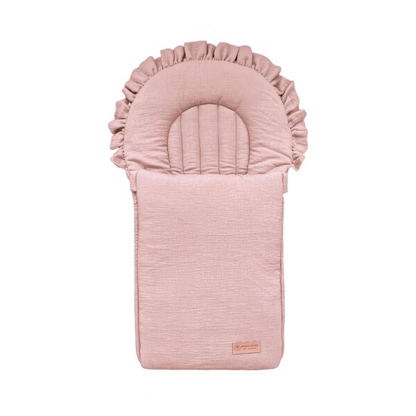 Babyschlafsack aus Musselin DREAMY | TOG 2.5 | Steckkissen 85 cm | Rosa