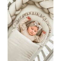 Babyschlafsack aus Musselin DREAMY | TOG 2.5 | Steckkissen 85 cm | Braun