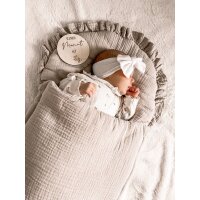 Babyschlafsack aus Musselin DREAMY | TOG 2.5 | Steckkissen 85 cm | Blau