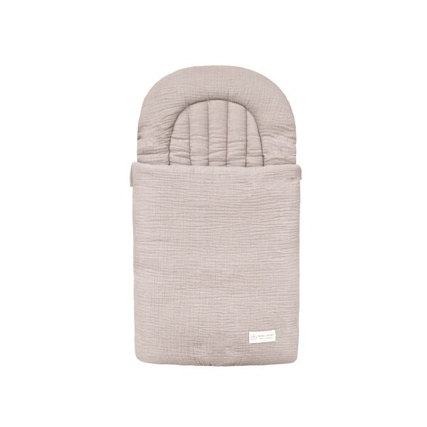 Babyschlafsack aus Musselin SLEEPY | TOG 2.5 | Steckkissen 85 cm | Braun